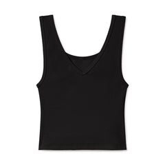 B30 Rib V-Neck Crop