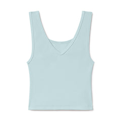 B30 Rib V-Neck Crop