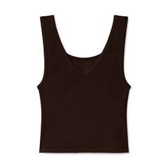 B30 Rib V-Neck Crop