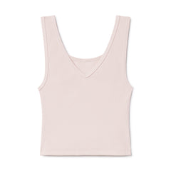 B30 Rib V-Neck Crop