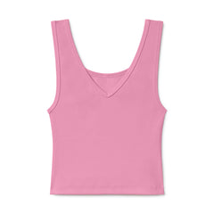B30 Rib V-Neck Crop