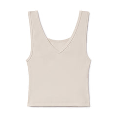 B30 Rib V-Neck Crop