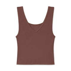 B30 Rib V-Neck Crop