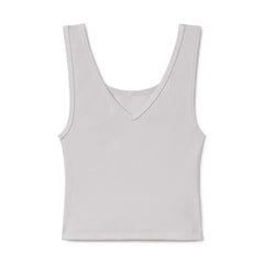 B30 Rib V-Neck Crop