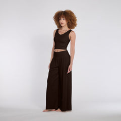 B30 Rib V-Neck Crop