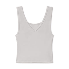 B30 Rib V-Neck Crop