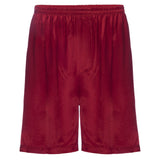 Men’s Adam Satin Boxer With Faux Fly in Red