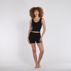 B30 Rib V-Neck Crop