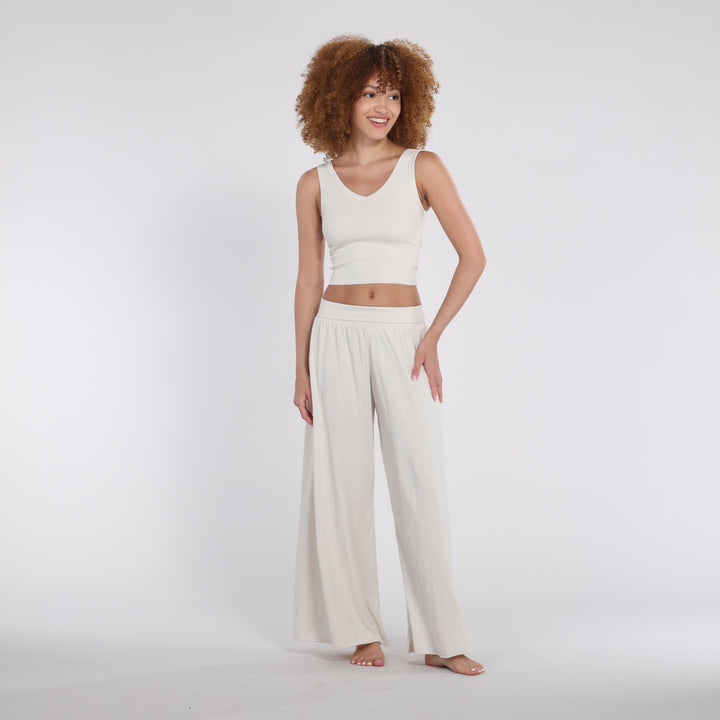 B30 Rib V-Neck Crop