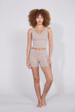 B30 Rib V-Neck Crop