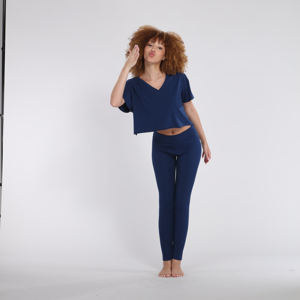 B30 V-Neck Crop Jersey Tee