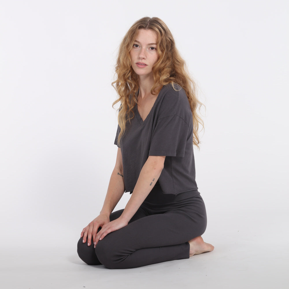 B30 V-Neck Crop Jersey Tee