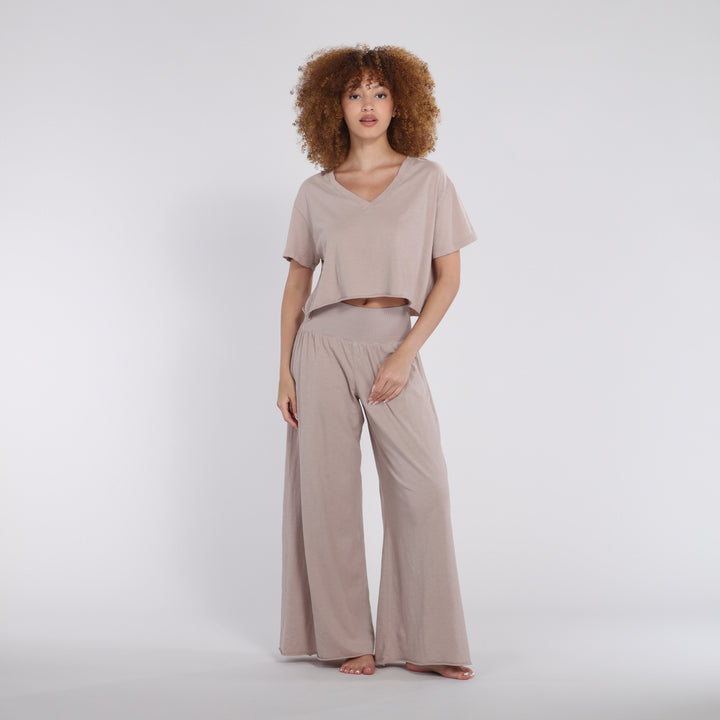 B30 V-Neck Crop Jersey Tee
