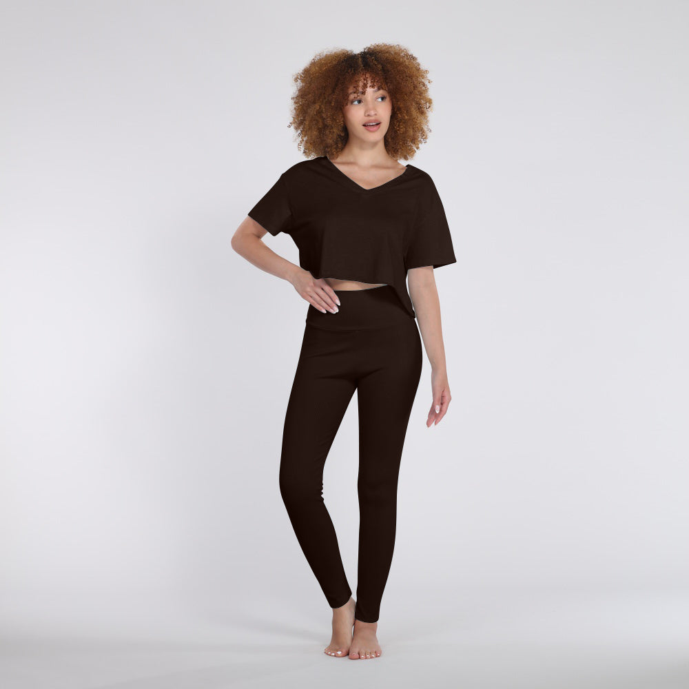 B30 V-Neck Crop Jersey Tee