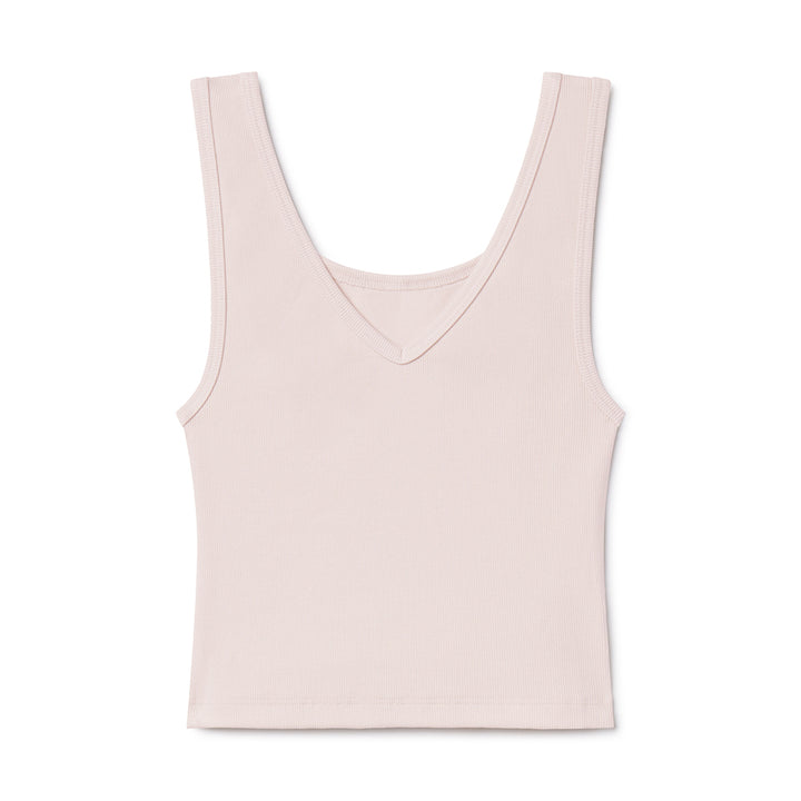 B30 Rib V-Neck Crop