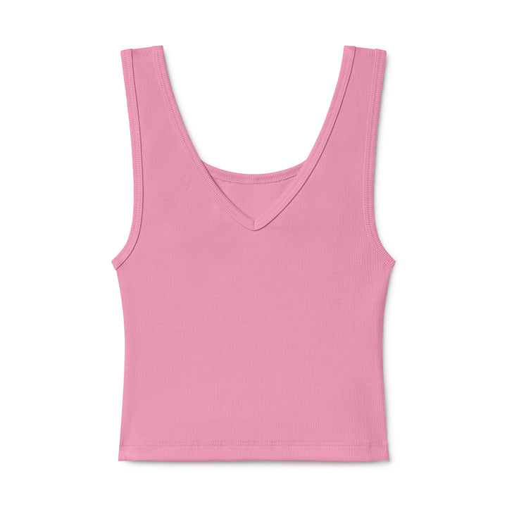 B30 Rib V-Neck Crop