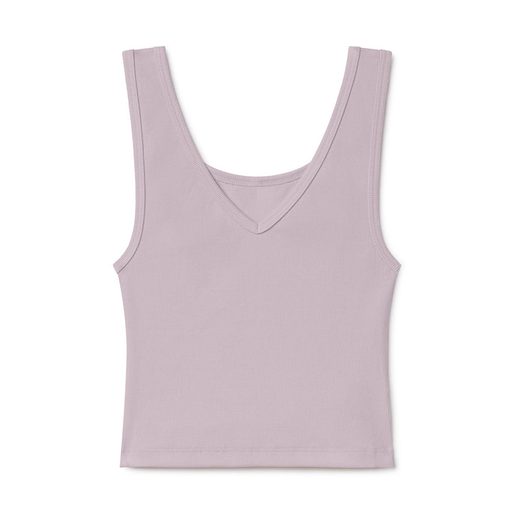 B30 Rib V-Neck Crop