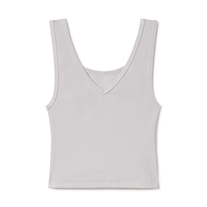 B30 Rib V-Neck Crop