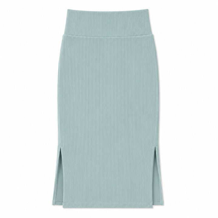 Bra30 Rib Tight Skirt Long