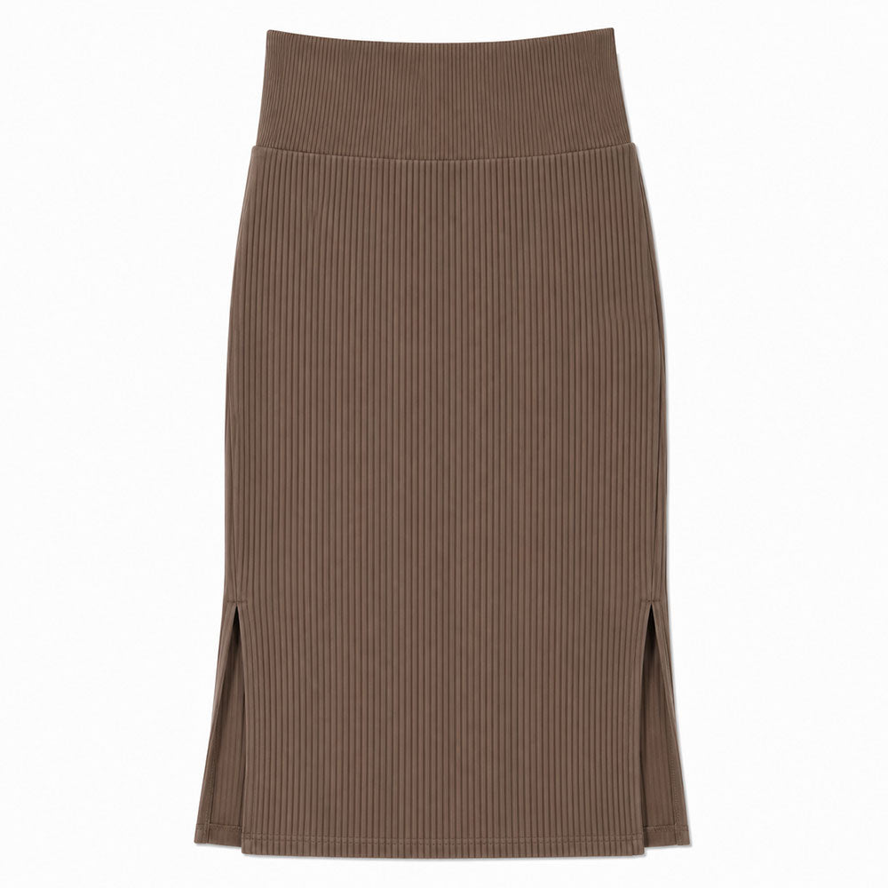 Bra30 Rib Tight Skirt Long