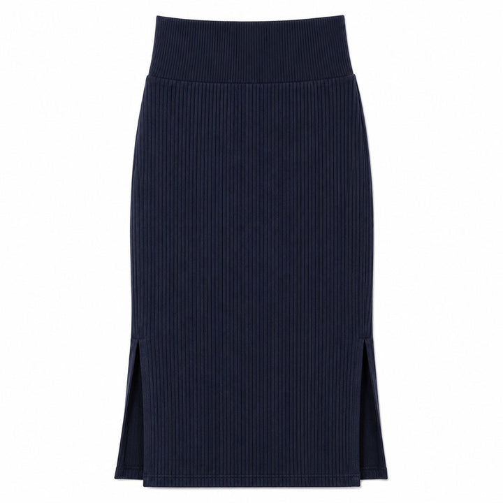 Bra30 Rib Tight Skirt Long