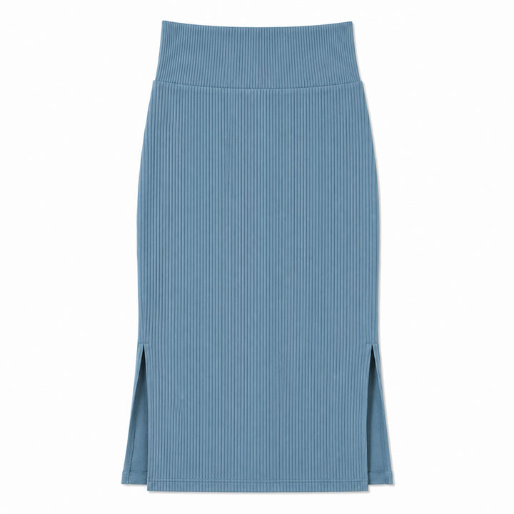 Bra30 Rib Tight Skirt Long