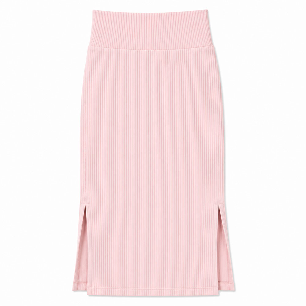 Bra30 Rib Tight Skirt Long