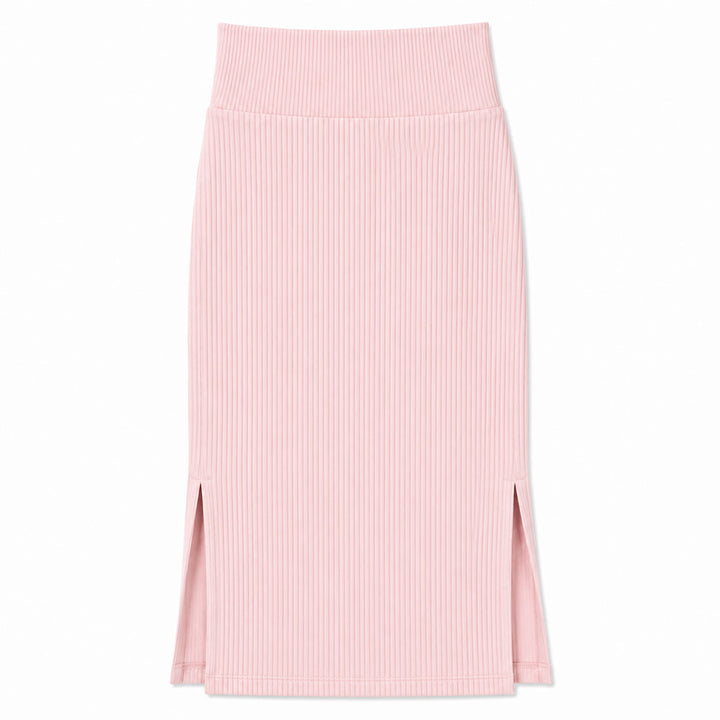 Bra30 Rib Tight Skirt Long