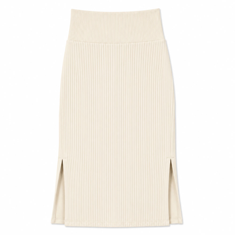 Bra30 Rib Tight Skirt Long