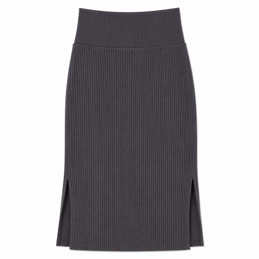 Bra30 Rib Tight Skirt Long