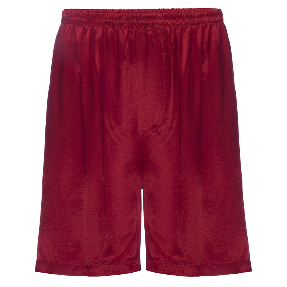 Men's Adam Satin Boxer With Faux Fly in Red – PJ Harlow Online Store